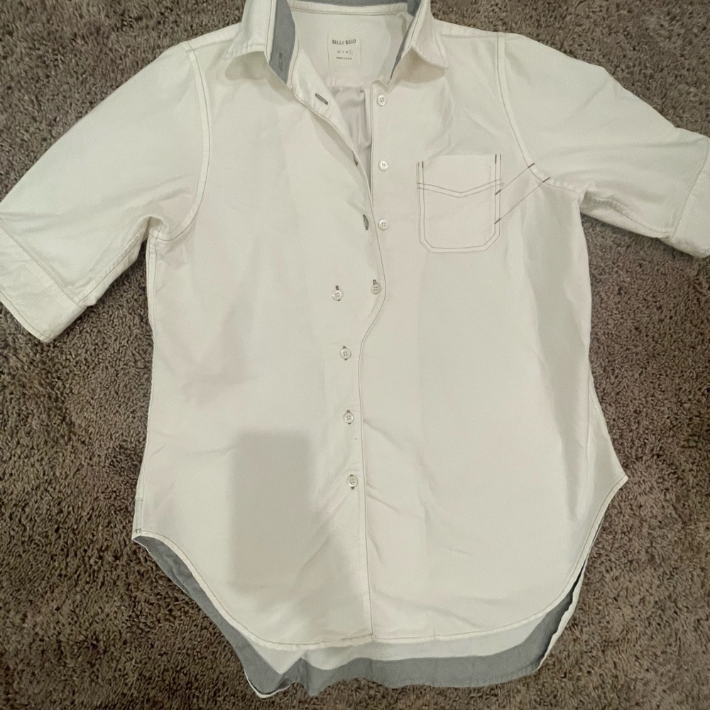 Billy Reid Classic White Button Down Shirt